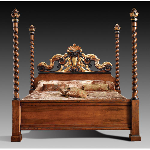 David Michael Solid Wood Four Poster Bed Wayfair